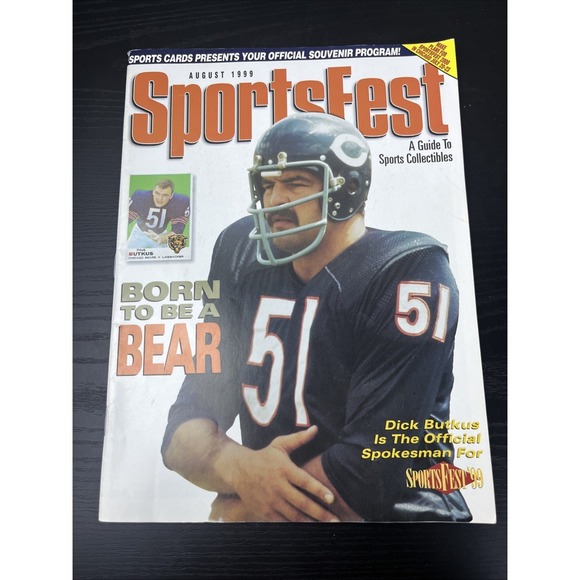 Other - SportsFest Magazine Aug 1999 Dick Butkus Cover Vintage NFL Football